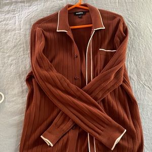 Burnt orange cardigan